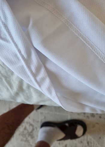 Erkek Beyaz Kısa Kollu Tişört - Görsel 7