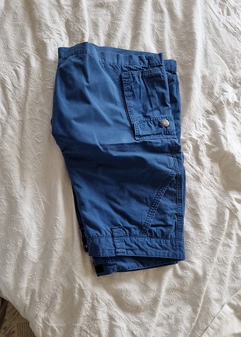 tchibo kalitesi ile Erkek Mavi Kemerli  Şort 48 beden - Görsel 5