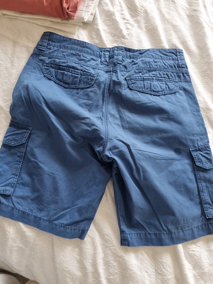 tchibo kalitesi ile Erkek Mavi Kemerli  Şort 48 beden - Görsel 3