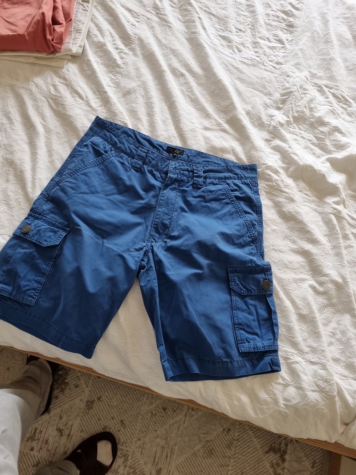 tchibo kalitesi ile Erkek Mavi Kemerli  Şort 48 beden - Görsel 4