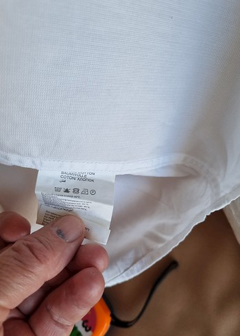 Erkek Beyaz Kısa Kollu  Gömlek - Görsel 6