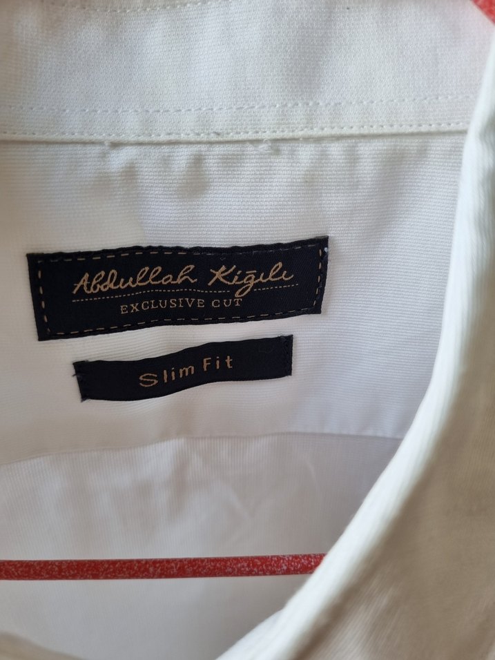 Erkek Beyaz Kısa Kollu  Gömlek - Görsel 3