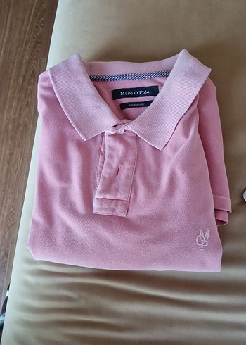 Erkek Pembe Pamuklu Polo Tişört
