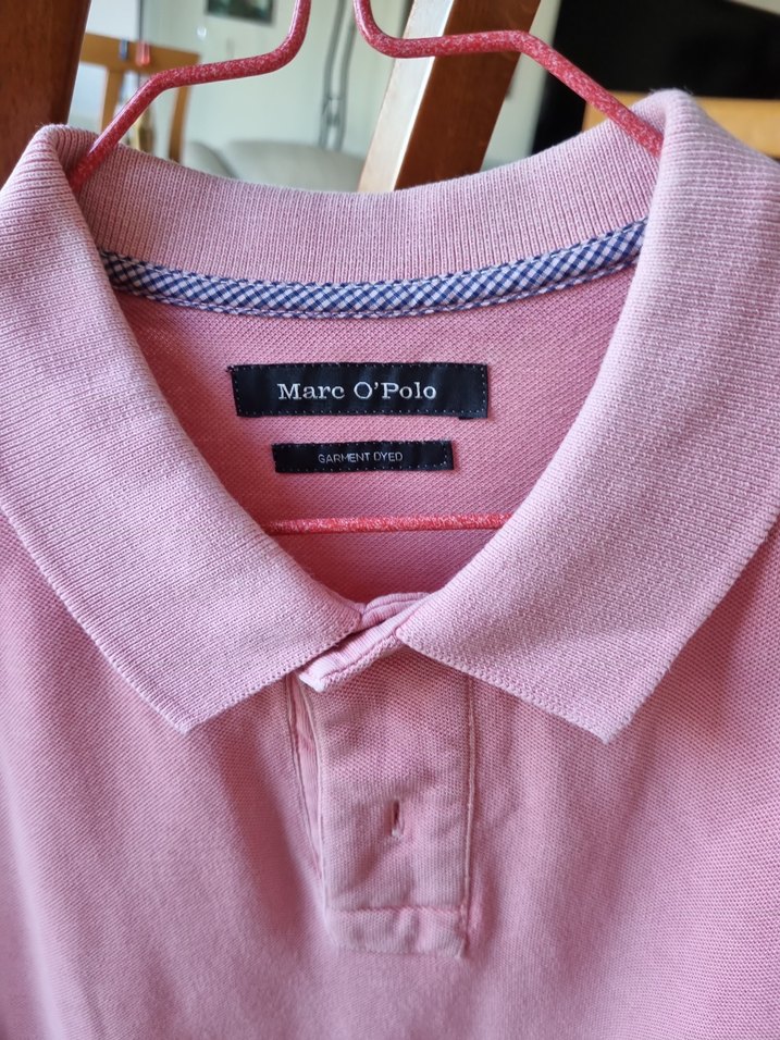 Erkek Pembe Pamuklu Polo Tişört - Görsel 5