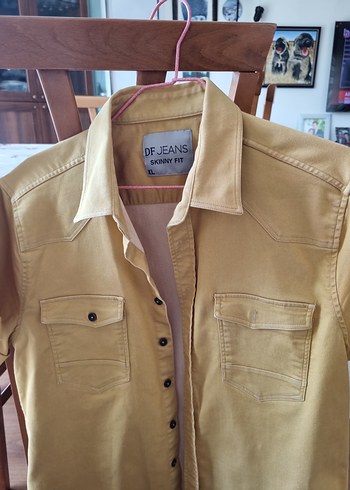 Kısa Kollu Denim Erkek Gömlek - Görsel 5