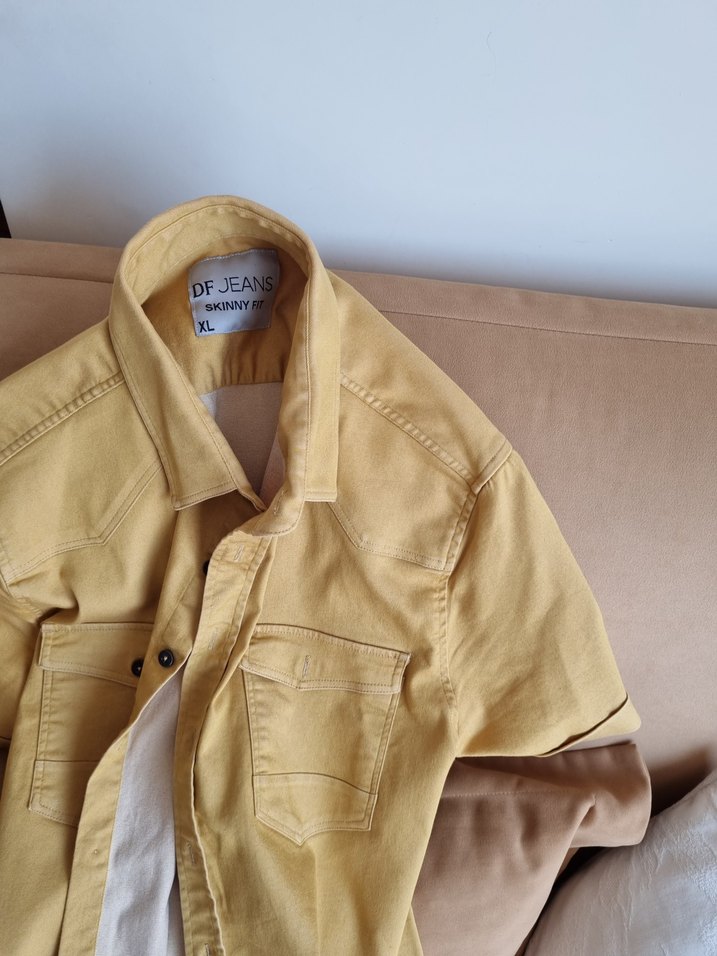 Kısa Kollu Denim Erkek Gömlek - Görsel 2