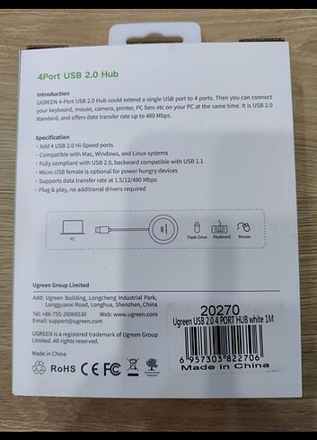 UGREEN USB ÇOĞALTICI - Görsel 3