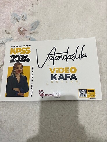 KPSS 2024 Vatandaşlık Kitap (Notlar)