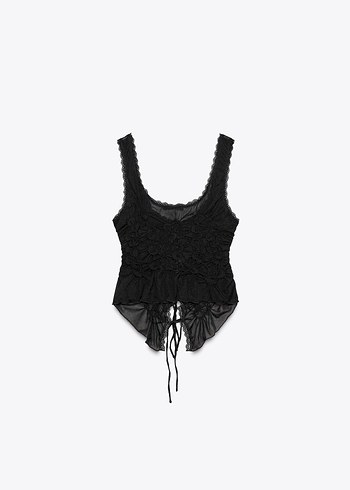 Zara Siyah V Yaka Büstiyer - Görsel 3