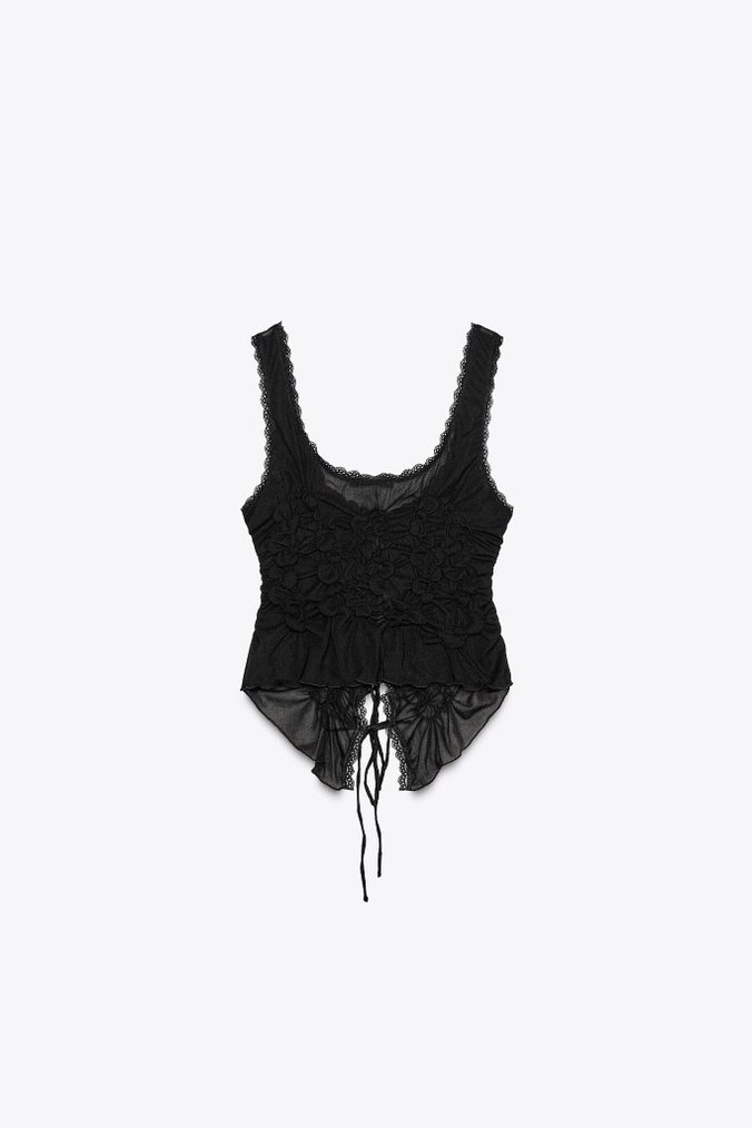 Zara Siyah V Yaka Büstiyer - Görsel 3