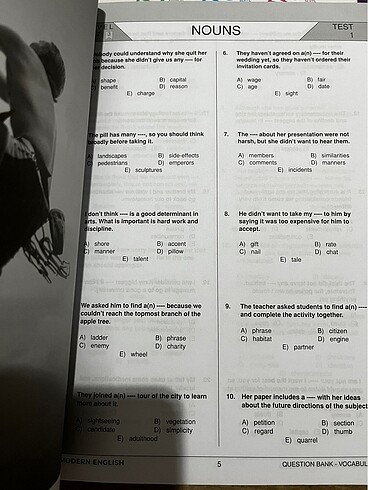  Beden Dilko Vocabulary Question Bank