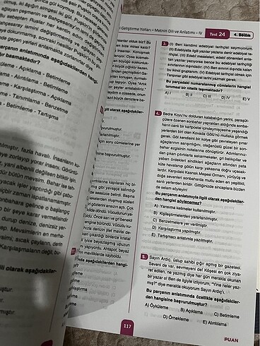  Beden Renk TYT türkçe soru bankası