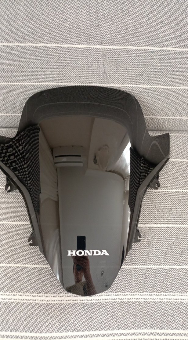 Honda Siyah Şeffaf Cam Motosiklet Kaskı - Görsel 2