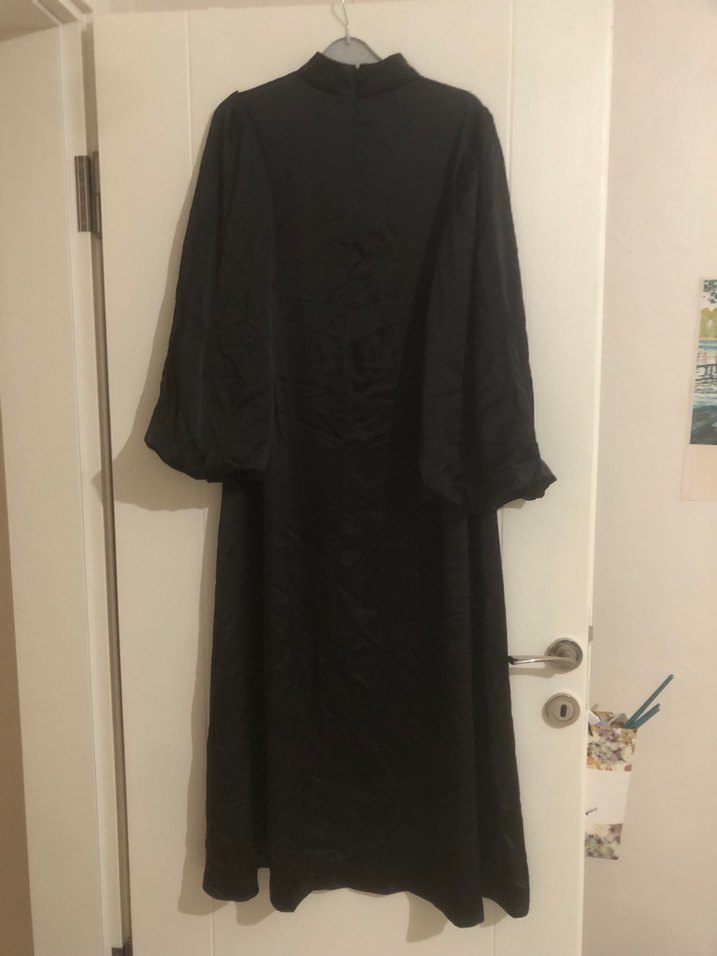 Uzun Siyah Kadın Elbise - Görsel 2