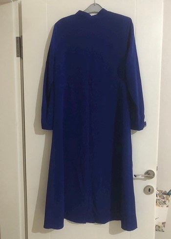 Lacivert Kadın Uzun Düğmeli gömlek - Görsel 2