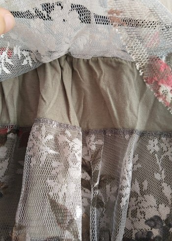 Zara Woman Çiçekli Mini Tül Etek - Görsel 5