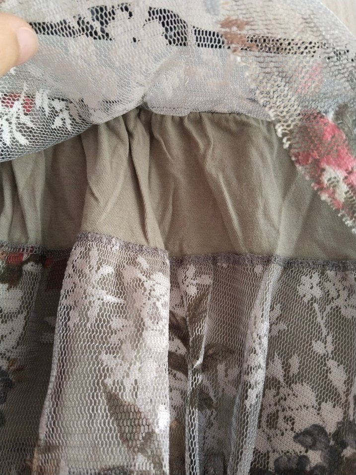 Zara Woman Çiçekli Mini Tül Etek - Görsel 5