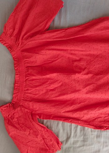 H&M Omzu Açık Bluz - Görsel 4