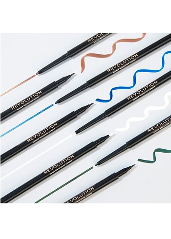 Revolution Felt & Kohl Mavi Eyeliner - Görsel 6