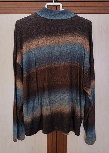 LCW Kadın Dik Yaka Uzun Kollu Tişört - Görsel 2