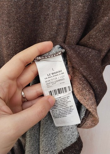 LCW Kadın Dik Yaka Uzun Kollu Tişört - Görsel 5