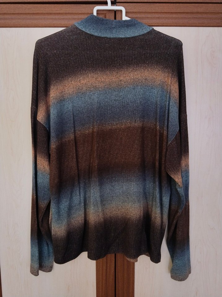 LCW Kadın Dik Yaka Uzun Kollu Tişört - Görsel 2