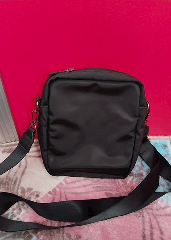 Addax Papatya Detaylı Siyah Omuz Çantası - Görsel 4