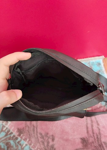 Addax Papatya Detaylı Siyah Omuz Çantası - Görsel 6