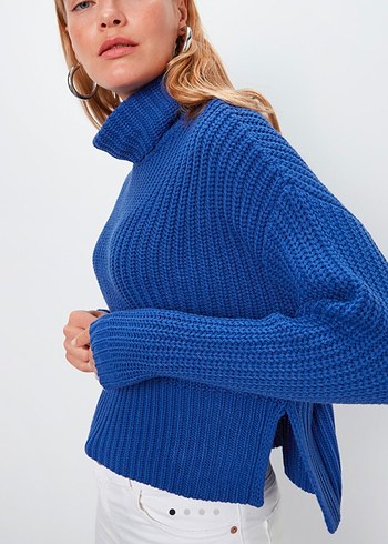 LCW Vision Balıkçı Yaka Kadın Triko Kazak - Boğazlı Kazak - Görsel 3