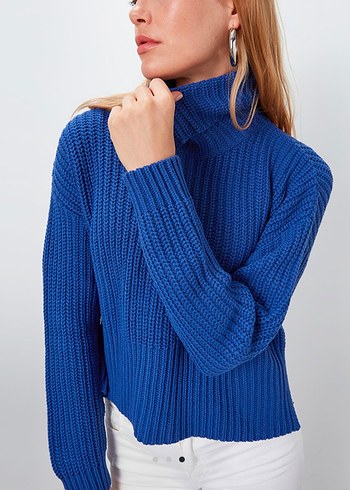 LCW Vision Balıkçı Yaka Kadın Triko Kazak - Boğazlı Kazak - Görsel 2