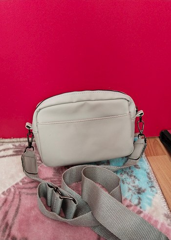 Ambar Askılı Gri Çanta - Omuz Çantası - Görsel 2