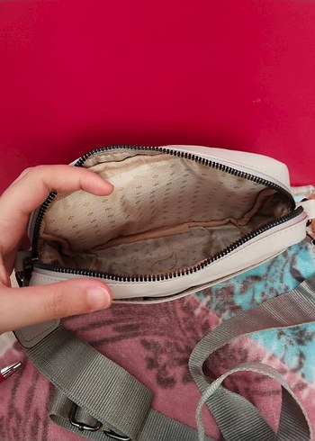 Ambar Askılı Gri Çanta - Omuz Çantası - Görsel 4