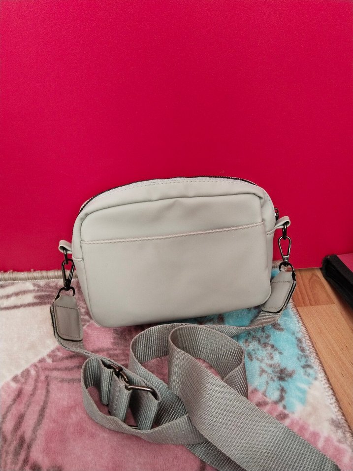 Ambar Askılı Gri Çanta - Omuz Çantası - Görsel 2