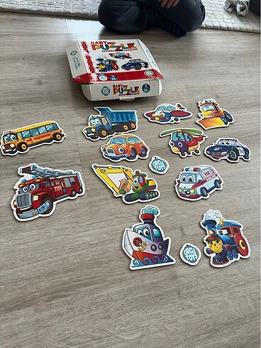 Beden Renk Baby puzzle circle toys sevimli araçlar