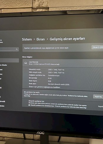 AOC 32 İnç 2K Ips Monitör - Görsel 4