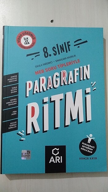 8. Sınıf LGS Hazırlık Arı Yayınları Paragrafın Ritmi