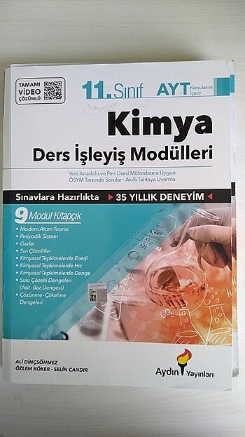 YKS AYT 11. Sınıf Kimya Konu Anlatımlı Föy