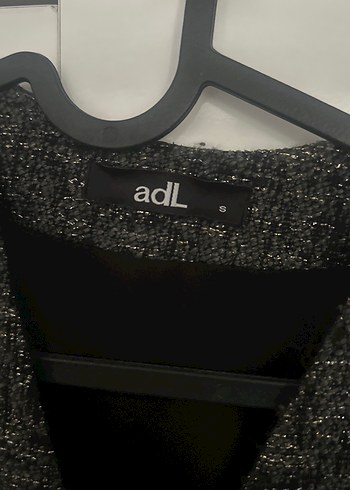 Adil Işık Düğmeli Gri Mini Kadın Elbise
