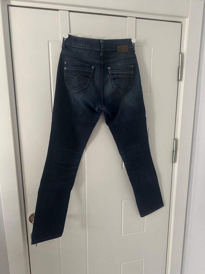 Koyu Lacivert Kadın Kot Pantolon - Görsel 3