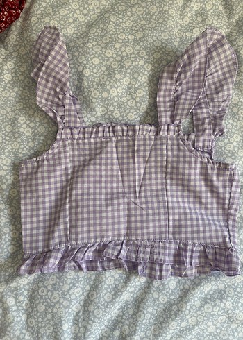 Mor pötikare Askılı Üst - Görsel 3