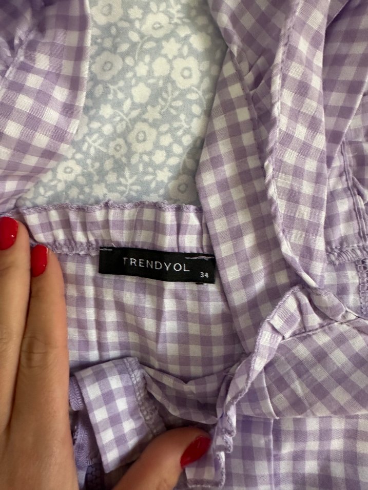 Mor pötikare Askılı Üst - Görsel 2