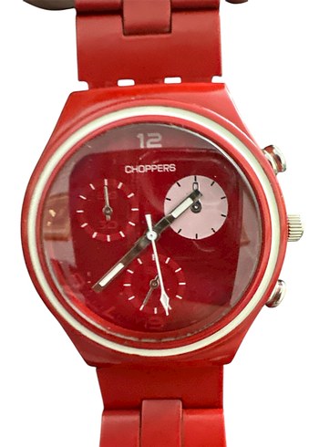 CHOPPERS KIRMIZI SWATCH MODEL SPOR SAAT - Görsel 7