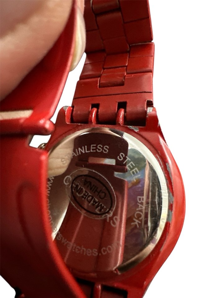 CHOPPERS KIRMIZI SWATCH MODEL SPOR SAAT - Görsel 3