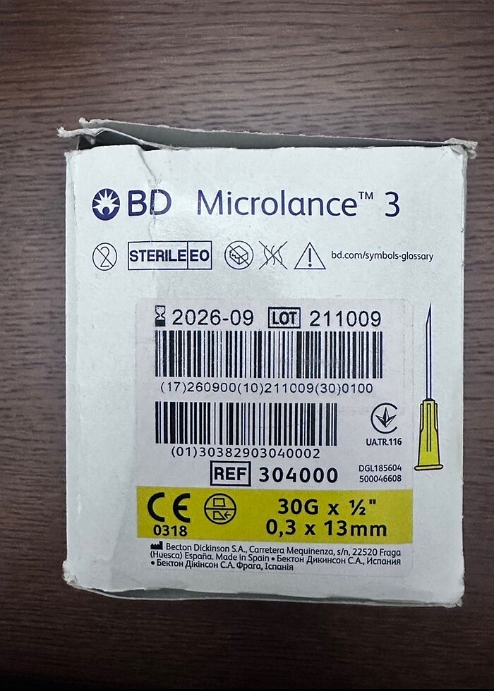 BD Microlance 3 30gr (0.3x13mm) - Görsel 2