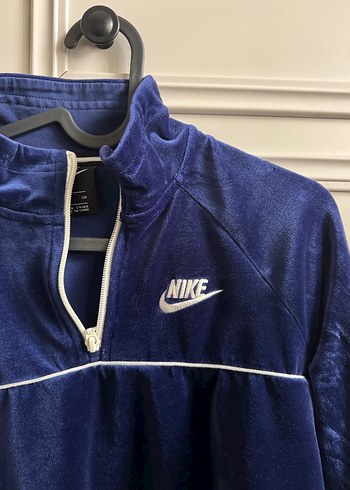 s Beden Nike Kadın Lacivert Fermuarlı Sweatshirt