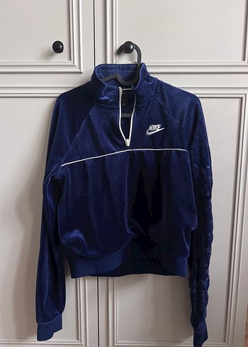 Nike Kadın Lacivert Fermuarlı Sweatshirt