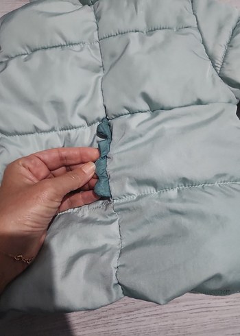 Kapüşonlu  Erkek -Kız Bebek Şişme Mont - Görsel 6