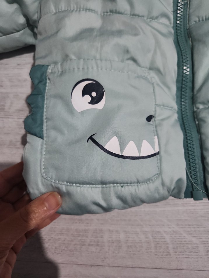 Kapüşonlu  Erkek -Kız Bebek Şişme Mont - Görsel 2