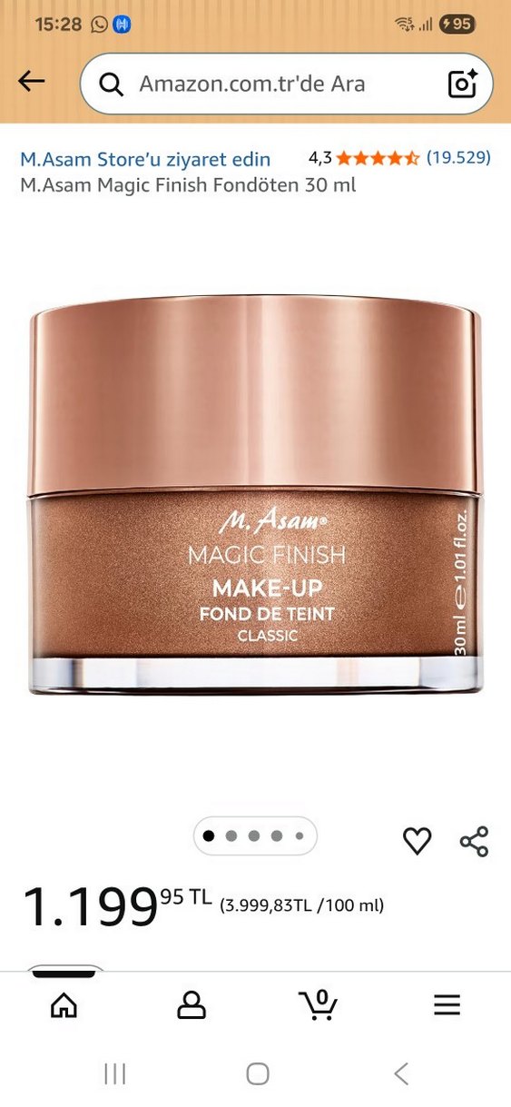 Asamo Magic Finish Parlak Fondöten - Görsel 2