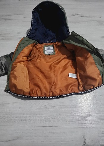 Kapüşonlu Kamuflaj Desenli Erkek Bebek Mont - Görsel 4